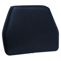 UT5620   Seat Back---Black Vinyl---Wood Back